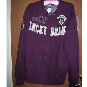 NWT LUCKY BRAND Unisex Maroon Jacket L